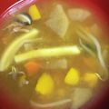 canadawhistler's cooksnap of when they made かぼちゃと豚バラのあったか煮込みうどん。.
