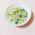 まあまま☆0403's cooksnap of when they made 小松菜とちりめんじゃこの混ぜ御飯.