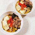 みぽぽ37's cooksnap of when they made 豚肉とカニカマと豆腐の炒め煮.