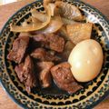 こけよ's cooksnap of when they made 圧力鍋でトロトロ。大根玉ねぎ入り豚の角煮.