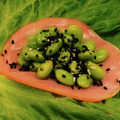 私市ビッキーズ津門巳's cooksnap of when they made 人参とハムと枝豆のサラダ（残り物処理）.