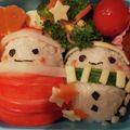 こよんた's cooksnap of when they made クリスマス簡単キャラ弁☆リースサラダ♪.
