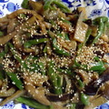 露天好き's cooksnap of when they made 田楽風＊茄子とピーマンの味噌炒め.