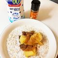 みなとのまんま's cooksnap of when they made 腸活＊温めてとろ〜りオートミールミルク粥.