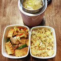 ばたみそーぱん☆'s cooksnap of when they made レンジ！豚肉と厚揚げとピーマンの味噌炒め.