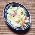 カレンガール's cooksnap of when they made ゆで卵とレタスのサラダ (*´╰╯`๓).