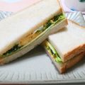 ぱふ♪'s cooksnap of when they made ほうれん草入りスクランブルエッグサンド☆.