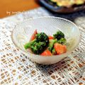inyako's cooksnap of when they made ブロッコリーとトマトのゴマ和え.