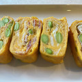 くじら食堂's cooksnap of when they made ハムと枝豆のふんわり玉子焼き.