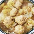 いたちゃん55's cooksnap of when they made 10分で完成！鶏だんごと白菜の春雨煮.