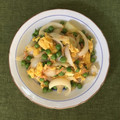 コムギ大好き's cooksnap of when they made グリーンピースのふわふわ卵炒め中華風.