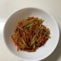 CHISA☆ごはん♪'s cooksnap of when they made ブロッコリーの茎と人参のきんぴら♡.