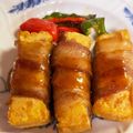 ゆうむ36's cooksnap of when they made レシピ投稿祭　厚揚げの豚バラ巻き.