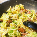 ゆりおく's cooksnap of when they made 冷蔵庫整理！エノキとキャベたまの中華炒め.