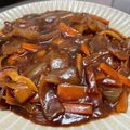 たんぽぽ♩'s cooksnap of when they made ビーフシチューの素で★★煮込みハンバーグ.