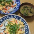 2児ママみきてぃ's cooksnap of when they made 小松菜とわかめのみそ汁.