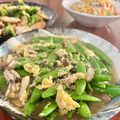 Superlittleboo's cooksnap of when they made スナップえんどうとしめじの玉子とじ〜.