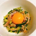 虹空ゆちゃ's cooksnap of when they made 簡単☆ビールのお供に☆生ハムユッケ.