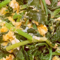ぴあのちゃん95's cooksnap of when they made ほうれん草と卵の炒めもの♡.