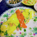 へい♡ゆー♡'s cooksnap of when they made 魚肉ソーセージとピーマンの簡単オムレツ.