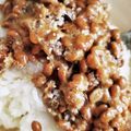 にしあまね's cooksnap of when they made 納豆ご飯×粉チーズ×黒こしょう.