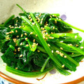 ママdeko's cooksnap of when they made 簡単♪あと一品!! ほうれん草の和え物.