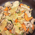 GOGO料理人's cooksnap of when they made 大根と豚肉の生姜焼き☆.