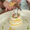こまりsan's cooksnap of when they made ハーフバースデーに♡離乳食ケーキ.