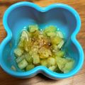 earth＊'s cooksnap of when they made 離乳食後期☆なすのおかか和え♡.