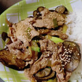 うーさき's cooksnap of when they made 15分簡単レシピ豚肉とナスの生姜焼き風丼.