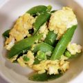 もにゃっこ's cooksnap of when they made スナップエンドウの卵とじ.