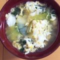 のぶきよりん's cooksnap of when they made チンゲン菜と卵の味噌汁.