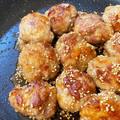 テト♪'s cooksnap of when they made 豚こま切れ肉の甘辛ごま醤油だれ焼き.