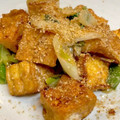 やよい・M's cooksnap of when they made こってり★厚揚げと白ねぎのオイマヨ炒め.