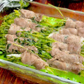 ルぴあ's cooksnap of when they made 簡単！豚バラ、豆苗、長ネギ、生姜蒸し巻き.
