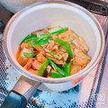 mumu93's cooksnap of when they made 桜エビと絹さや、厚揚げの煮物.