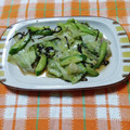 ﾁｲﾁｬﾝﾏﾏ's cooksnap of when they made レタスときゅうり炒め☘️塩昆布で味付簡単.