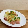 horseland's cooksnap of when they made じゃがとウインナーだけ　ジャーマンポテト.