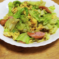 ふみこばあ's cooksnap of when they made ウインナーとキャベツと卵のオイマヨ炒め.