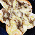 n＆k's cooksnap of when they made ギョウザの皮で舞茸ピザ.