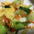 ちゃぎー's cooksnap of when they made チンゲン菜と卵のコンソメ炒め.