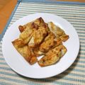 たつよん＠４４４'s cooksnap of when they made 梅ささみ大葉チーズのパリパリ餃子♪.