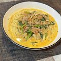 ajyuly's cooksnap of when they made ツナとほうれん草のクリームパスタ.