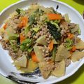 リオ177's cooksnap of when they made 豚肉と大根キャベツの甘辛炒め.