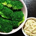 milestone★'s cooksnap of when they made ブロッコリーサラダ・茎ディップ添え.