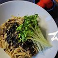 kazunaring's cooksnap of when they made 焼き海苔で＊海苔ベーゼパスタ＊.