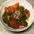 ˚✧₊⁎ゆう˚✧₊⁎'s cooksnap of when they made めかぶトマト.