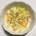 もぐ・ω・くま's cooksnap of when they made 白菜とカニカマのサラダ.
