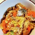 ｋａｍｉｙａｍａ's cooksnap of when they made さごしと人参玉葱キャベツの麺つゆ味噌炒め.