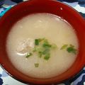 みれいく's cooksnap of when they made 朝食に！つみれと玉ねぎのお味噌汁.